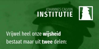 1.1.1 – Kennis van onszelf leidt tot kennis van God