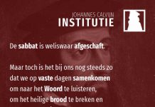 2.8.32 – De sabbat als rustdag en dag van samenkomst geldt voor altijd