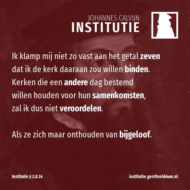 2.8.34 – Zondagsheiliging is bijgeloof