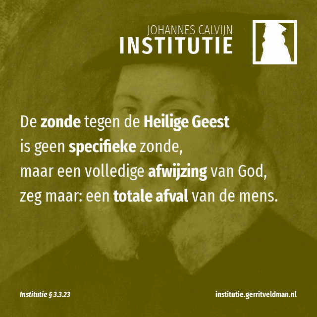 3.3.23 – Opzettelijke en totale afvalligheid