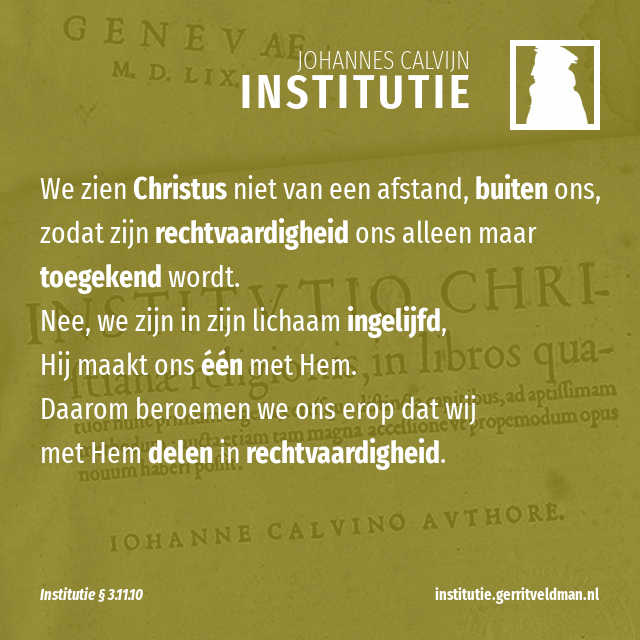 3.11.10 – Onze eenheid met Christus is geestelijk, niet wezenlijk