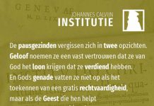 3.11.15 – Dat Gods Geest ons aanzet tot goede daden is geen rechtvaardiging uit genade