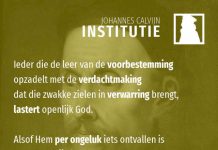 3.21.4 – Laster mag geen reden zijn om over de uitverkiezing te zwijgen