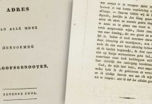 Het Adres van Molenaar uit 1827 als spiegel voor de GKV van nu