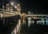 Kamper Stadsbrug in het donker