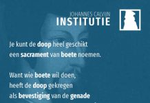 4.19.17 – De doop is het sacrament van de boete