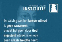 4.19.20 – Geen instelling van God en geen belofte