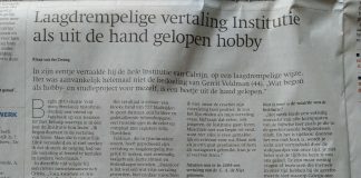 Het RD over mijn Institutie-vertaling