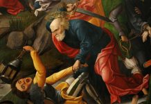 Malchus op het kerkplein