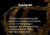 Berijming van Psalm 21